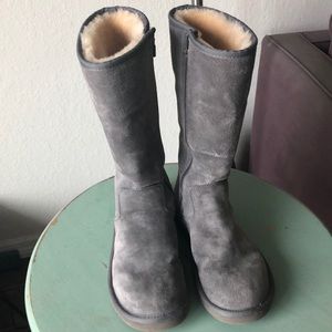 tall zip up ugg boots